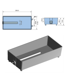 Bandeja de evaporación de agua de aluminio con resistencia PTC Resistencia