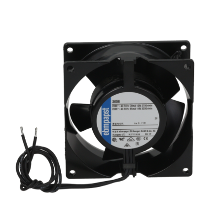 ventilador axial L 92mm An 92mm H 38mm 230VAC 50Hz 12W cojinete rodamiento de bolas