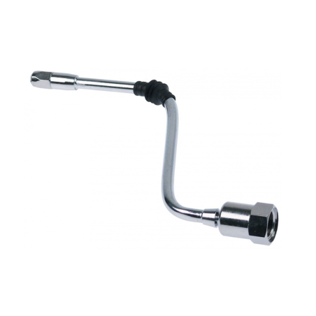 Grifo de vapor con manilla de tubo rosca 3/8" H H 205mm An 135mm tubo ø 8mm cromado