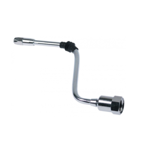 Grifo de vapor con manilla de tubo rosca 3/8" H H 205mm An 135mm tubo ø 8mm cromado