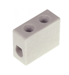 Conector de porcelana 1 polos 4mm² máx. 20A máx. 450V L 25mm An 12mm H 20mm UE 10 pzs