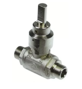 válvula de bola entrada 3/8" M salida 3/8" M DN10  (MBM)