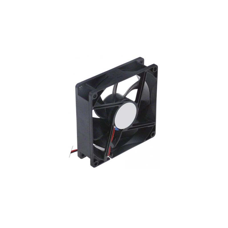 Ventilador axial L 92mm An 92mm H 25mm 24VDC 2,4W cojinete rodamiento de bolas empalme cable 300mm