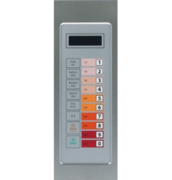 Panel frontal para L 125mm An 35mm H 335mm con placa electrónica Horeca