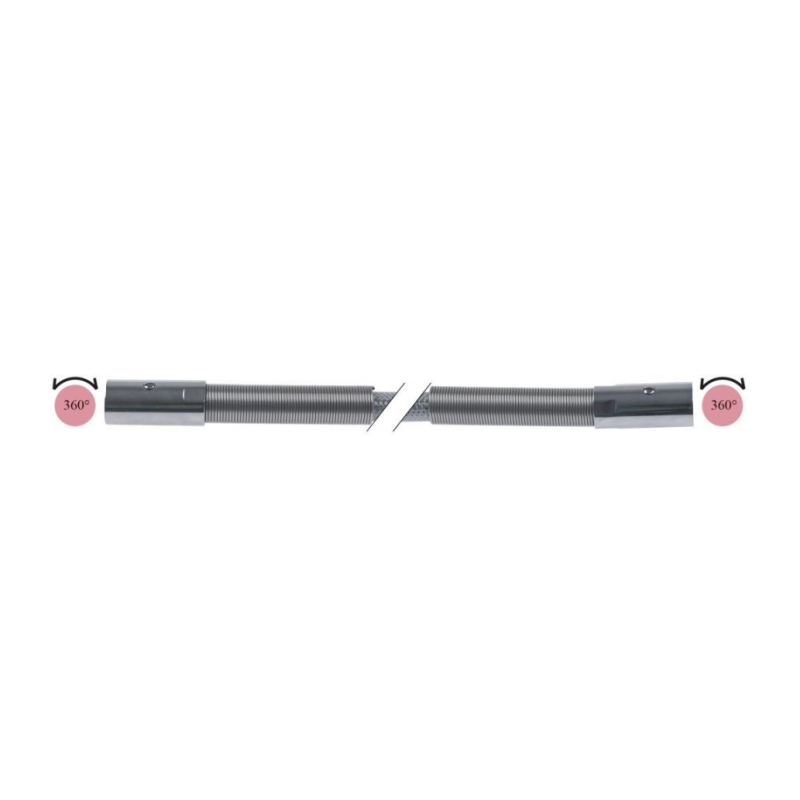 tubo de ducha empalmes 1/2" L 1000mm p de trabajo 10bar p de reventamiento 90bar