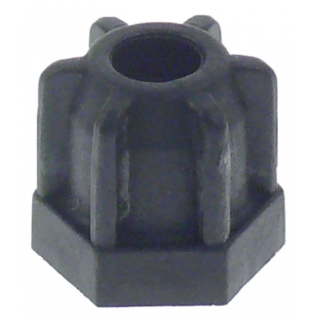 tuerca de racor rosca M10x1 H 16mm EC 16 plástico UE Aristarco