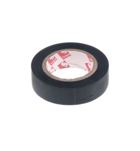 Cinta aislante PVC resis.a la temp. 0 a +80°C An 15mm L 10m negro homologación VDE