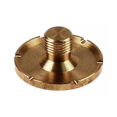 Distribuidor de agua ø 30mm agujero ø 2mm H 14mm M M10x1 muescas 2mm latón 2 orificios