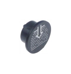 Símbolo para pomo para llenar agua ø 24mm negro