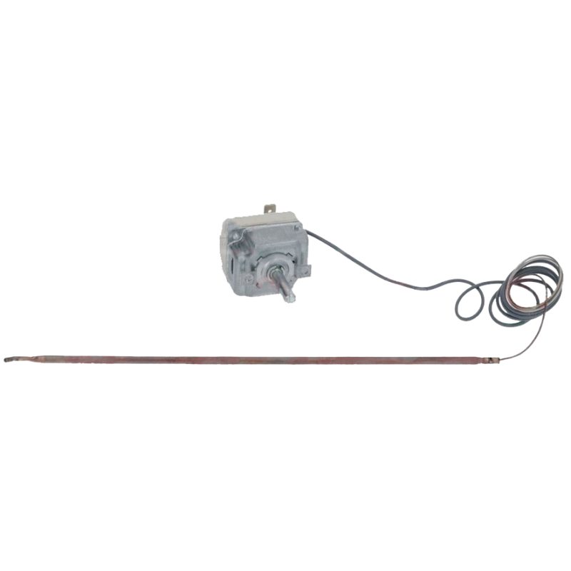 Termóstato para juego de pomos margen de trabajo 60-355°C 1 polos 16A sonda ø 4mm Termóstato para juego de pomos margen de trabajo 60-355°C 1 polos 16A sonda ø 4mm