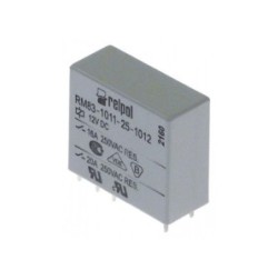 Relé para circuito impreso 12VDC 1CO a 250 V 16A empalme pins medida reticular 5mm Italiana Relè