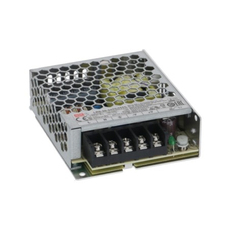 Alimentador primaria 110-240VAC secundaria 24VDC Mean Well tipo LRS-50-24
