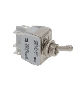 Interruptor de palanca rosca M12x0,75 2CO 250V 15A ON-OFF-ON conector Faston 6,3mm Ascaso, BFC, Royal, Scotsman, VEMA