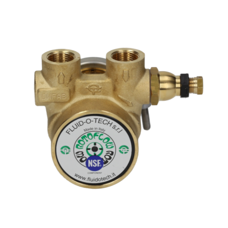 cabezal de bomba PA1504 FLUID-O-TECH L 82mm 150l/h empalme 3/8" GAS con bypass latón
