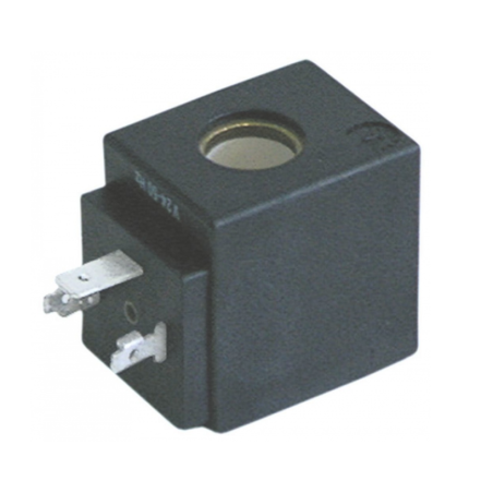 bobina magnética ODE 24VDC 8W tipo de bobina BDA soporte ø 12mm Ascaso