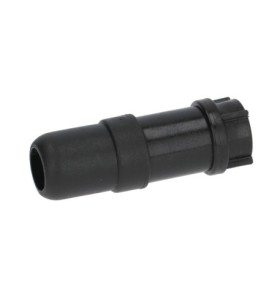 Racor de desagüe rosca 1/8" L 63mm plástico Rancilio