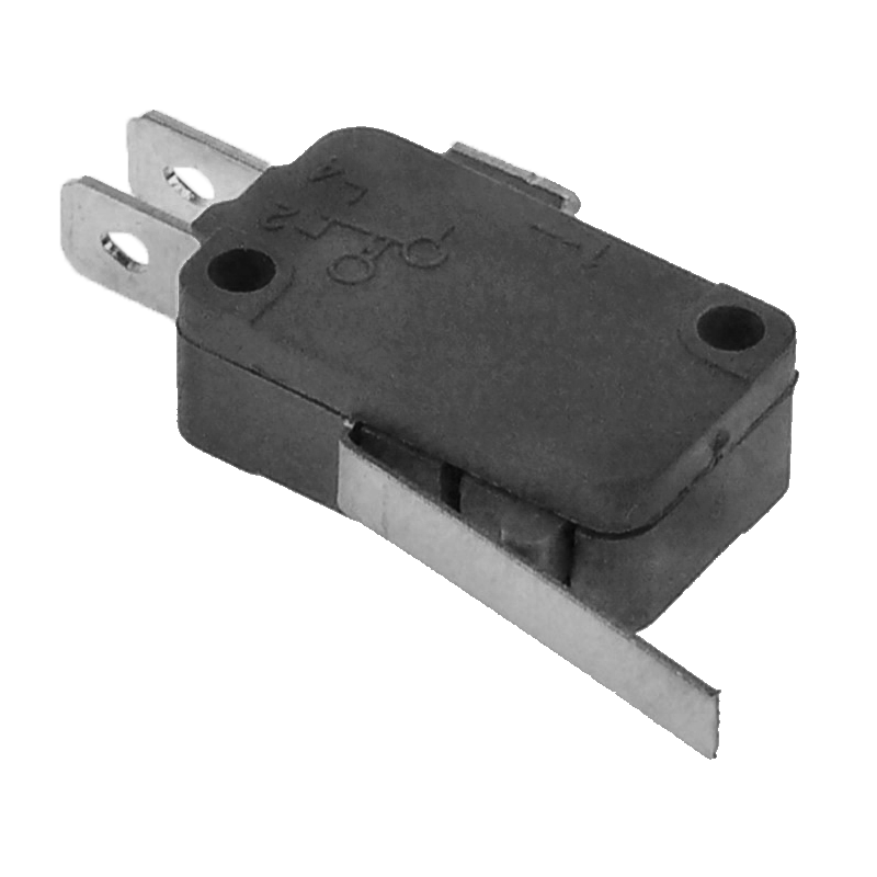 Microinterruptor con manilla 250V 16A 1CO empalme conector Faston 6,3mm L 29mm L1 33mm