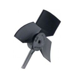 Rodete ventilador soplado ø 100mm inclinación de la pala 30° plástico ELCO