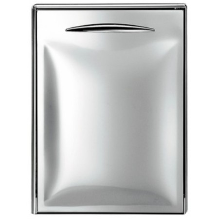 puerta L 445mm An 604mm acero inoxidable derecho