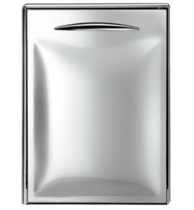 puerta L 445mm An 604mm acero inoxidable derecho