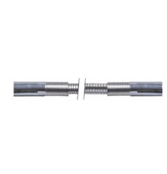 tubo de ducha empalmes 1/2" L 1000mm inox p de trabajo 10bar p de reventamiento 40bar