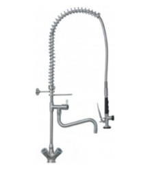 ducha para vajilla INOX con grifo/caño orientable manilla de camapana montura cierre goma 3/4"