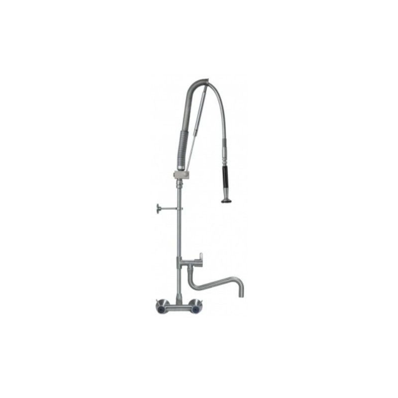 ducha para vajilla INOX con grifo/caño orientable manilla de camapana montura cerámica 3/4"
