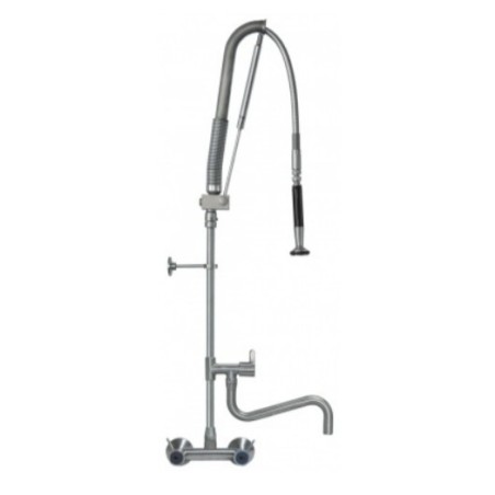 ducha para vajilla INOX con grifo/caño orientable manilla de camapana montura cerámica 3/4"