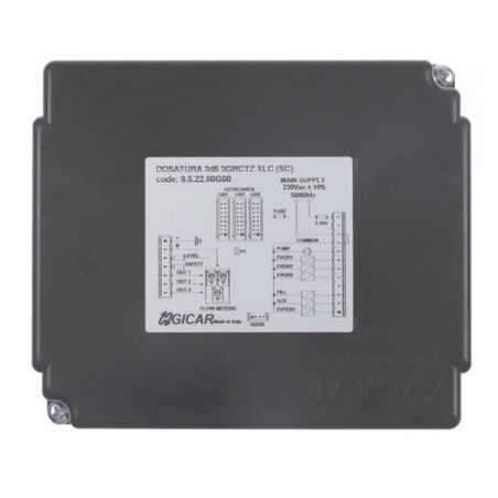 Placa Electronica de dosificación 3 grupos 230V tensión AC 50/60Hz tipo 3d5 3GRCTZ XLC (SC)