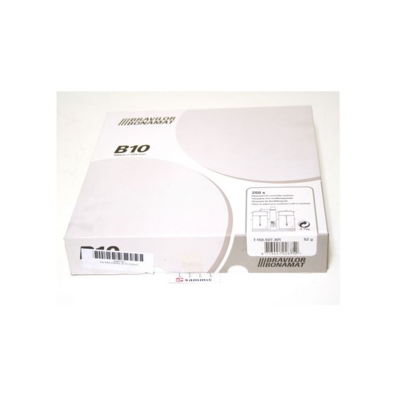 Filtros de papel desechables o filtros permanentes inox B-10 (250un) SAMMIC