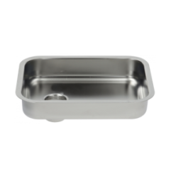Bandeja de tolva acero inoxidable tubo llenado central L 320 mm An 245 mm H 60 mm
