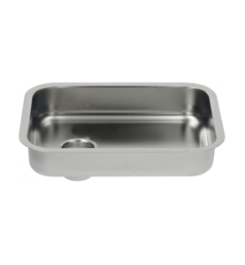 Bandeja de tolva acero inoxidable tubo llenado central L 320 mm An 245 mm H 60 mm