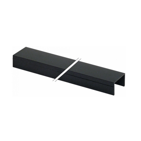 Carril de guía junta L 1370mm An 36mm H 23mm plástico negro