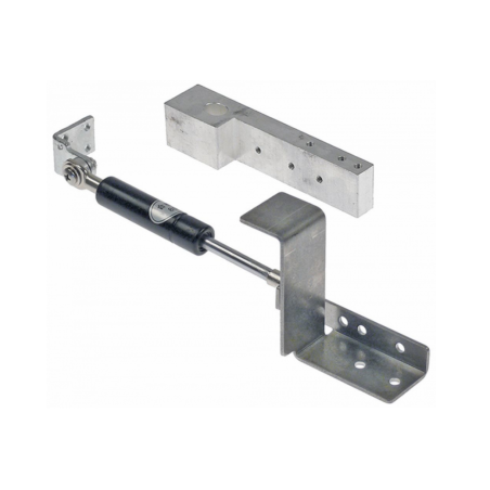 Resorte de gas derecho 80N D1 ø 6mm D2 ø 15mm L 162mm