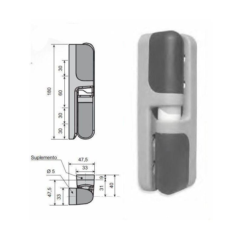 Bisagra Completa G-463 KIDE