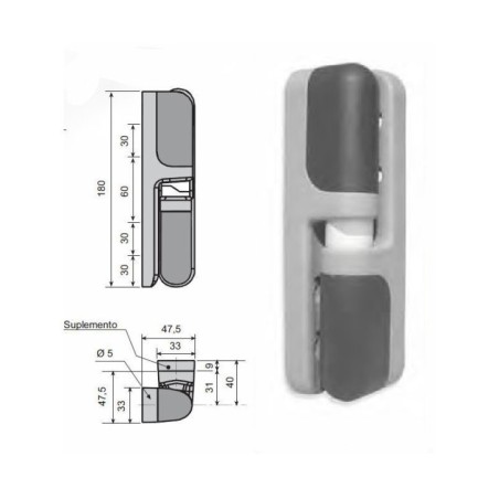 Bisagra Completa G-463 KIDE