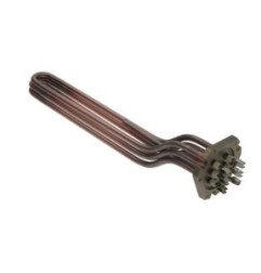Resistencia 2800W 230V espirales 3 montaje ø 51mm dist. del agujero 63mm L 350mm An 36mm H 70mm