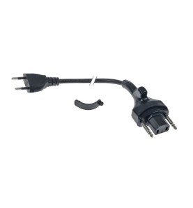 Cable de conexión par aparatos 2 polos 0,75mm² 3,6m H05RN-F 300/500A para triturador portátil Robot Coupe