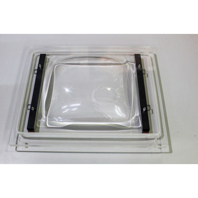 Tapa metacrilato TVA432 + perfil aluminio atornillado Mychef