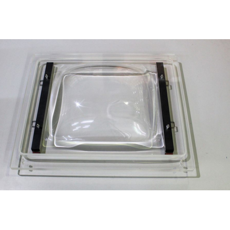 Tapa metacrilato TVA432 + perfil aluminio atornillado Mychef