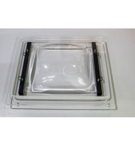 Tapa metacrilato TVA432 + perfil aluminio atornillado Mychef