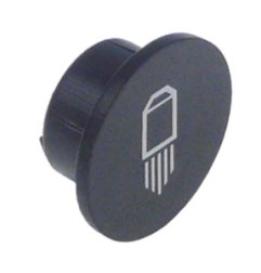 Símbolo para pomo agua ø 24mm negro