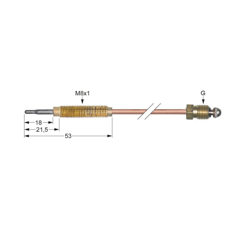 Mando Gas Ø60mm Completo Plata FAGOR
