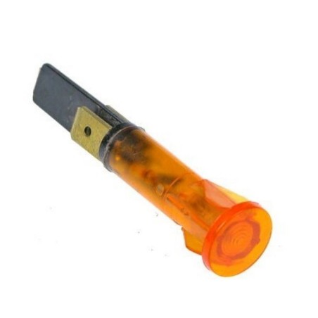 Piloto ambar Ø10mm 230v faston