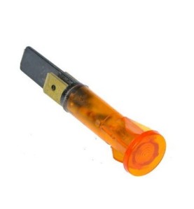 Piloto ambar Ø10mm 230v faston