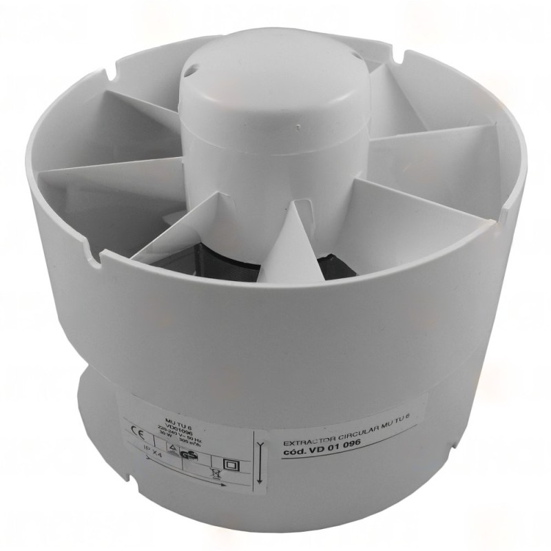 Ventilador tubular 230v 50hz 280m³/h