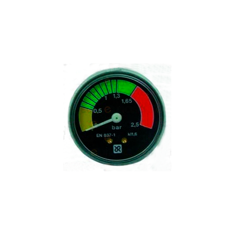 Manometro 2.5kg 1/4  Ø57mm plastico