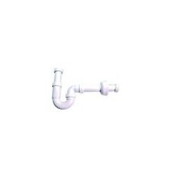 SifÓn desagÜe abs 1 vÍa Ø1 1/2pulg completo