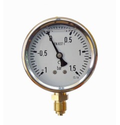 ManÓmetro Ø63mm 0-1 bar 1/4"
