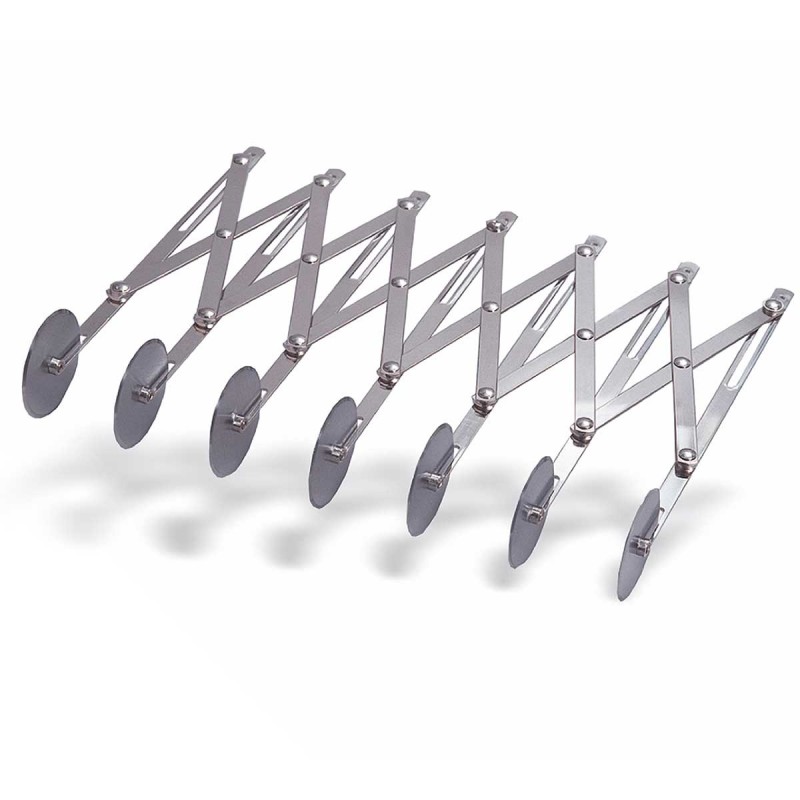 Cuchilla corta pastas extensible de 7 ruedas